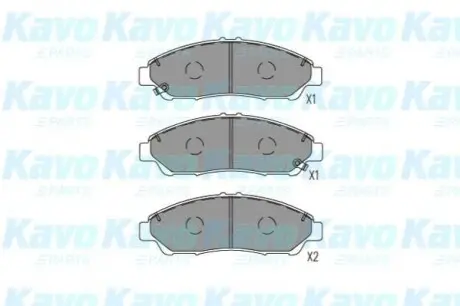 Колодки гальмівні (передні) Honda Pilot 08 KAVO KBP-2071