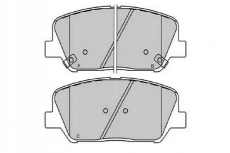 Колодки гальмівні (передні) Hyundai i30/Veloster/Kia Ceed/Optima 11 KAVO KBP-3060 Купити в Україні