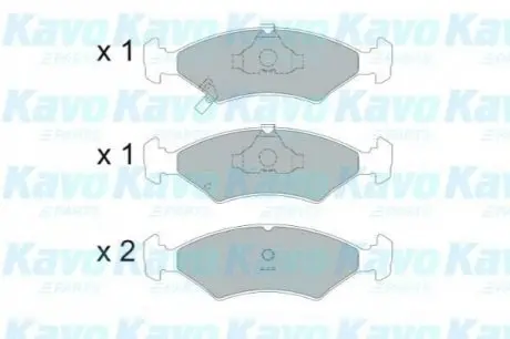 Тормозные колодки, дисковые тормоза.) KAVO KBP4026
