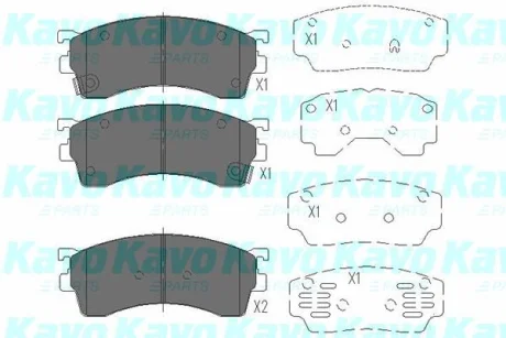 Комплект тормозных колодок PARTS KAVO KBP4503