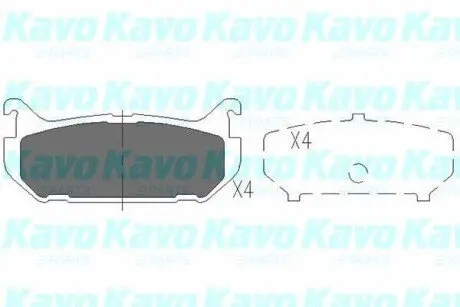 Тормозные колодки, дисковый тормоз.) KAVO KBP4508 Купить в Украине