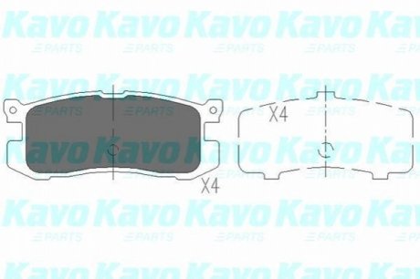 PARTS MAZDA Колодки гальмівні задні. 626 87- KAVO KBP-4537