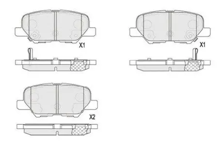 Комплект тормозных колодок PARTS KAVO KBP5551 Купить в Украине