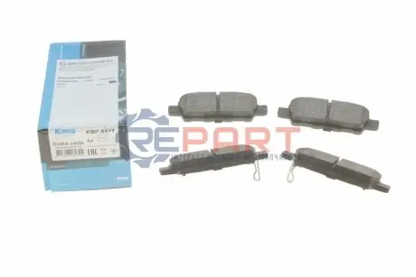 Колодки гальмівні (задні) Nissan Juke/X-Trail 01-/Qashqai 1.5dCi-3.5 08- (Akebono) KAVO KBP6517 Купити в Україні