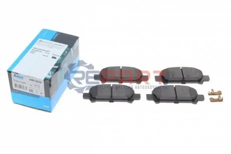 Фото Колодки гальмівні (задні) Subaru Impreza/Outback/Forester 95- (Akebono) KAVO (KBP8002) зображення 1