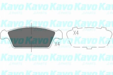 Тормозные колодки, дисковый тормоз.) KAVO KBP8515