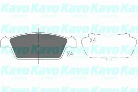 PARTS DAEWOO Тормозные колодки передн.Tico 95 KAVO KBP8515 Купити в Україні