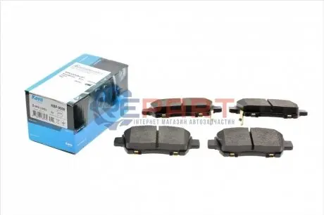 Фото 1 — Тормозные колодки, дисковый тормоз.) KAVO (KBP9009) Фото Тормозные колодки, дисковый тормоз.) KAVO (KBP9009) изображение 1