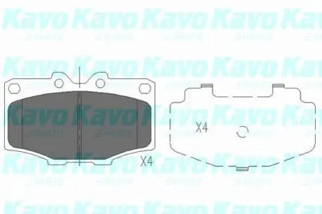 Гальмівні колодки, дискове гальмо (набір) KAVO KBP-9028 Купити в Україні