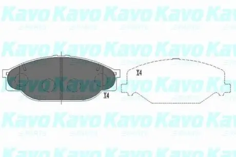 Колодки гальмівні (передні) Toyota Hiace IV/Hilux V-VI 87-05 (Sumitimo) KAVO KBP-9039 Купити в Україні