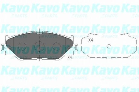 PARTS TOYOTA Колодки гальмівні передн. Lexus IS 250 05- KAVO KBP-9094