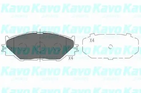 Колодки гальмівні (передні) Lexus IS 05- (Advics) KAVO KBP-9094 Купити в Україні