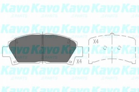 Тормозные колодки, дисковый тормоз.) KAVO KBP9110