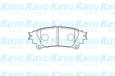 PARTS LEXUS Колодки тормозные задние. IS 13-,RX 09- KAVO KBP-9141