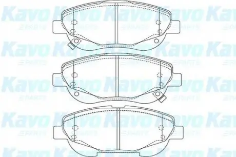 PARTS TOYOTA Тормозные колодки пер. Avensis 2,0-2,2 08- KAVO KBP-9143