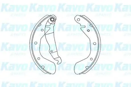 Комплект тормозных колодок PARTS KAVO KBS1403