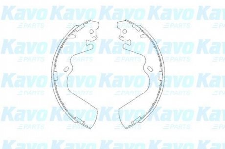 PARTS HYUNDAI Комплект гальмівних колодок GALLOPER II (JK-01) 2.5 TD 98-03, H-1 / STAREX (A1) 2.4 03-04 KAVO KBS-3403 (фото 1)