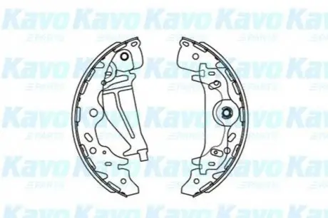 PARTS HYUNDAI Колодки барабанные задн.H-1,Kia Carnival 99 KAVO KBS-3405 Купити в Україні