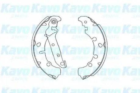 Колодки гальмівні (задні) Ford Fiesta 95-/Fusion 02- (барабанні) (203x38) KAVO KBS5402 Купити в Україні
