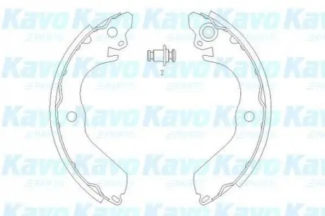 PARTS MITSUBISHI Щеки торм. COLT V 1300 00-03, LANCER VI (CJ_, CP_) 1.5 12V 96-03 KAVO KBS-6411