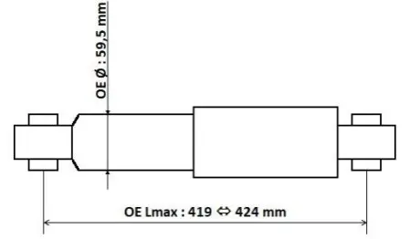 Амортизатор задн Лів/Прав CITROEN JUMPER III FIAT DUCATO PEUGEOT BOXER 2.0D-Electric 04.06 KAYABA 3450001 Купити в Україні