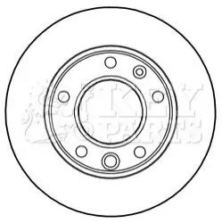 Диск гальмівний (передній) MB Sprinter 208-416 96- (276x22) KEY PARTS KBD5134 Купити в Україні