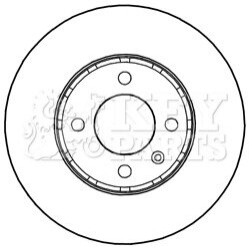 Гальмівний диск KEY PARTS KBD5236 (фото 1)