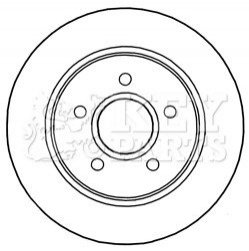 Диск тормозной (задний) Ford Focus III 10- (271x11) KEY PARTS KBD5241 (фото 1)