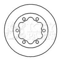 Тормозной диск KEY PARTS KBD5725S