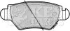 Фото Колодки тормозные (задние) Opel Astra G 98-09/Zafira A 99-05/Chevrolet Corsa 94-02/Zafira 01-12 KEY PARTS (KBP1687) изображение 1
