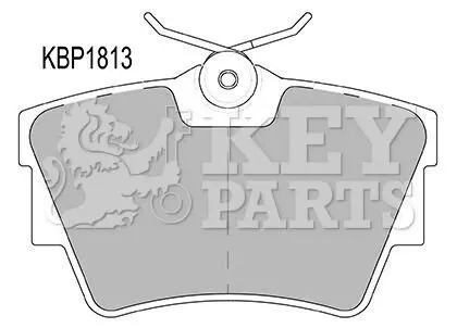 Колодки гальмівні (задні) Renault Trafic II/III/Opel Vivaro/Nissan Primastar 01 KEY PARTS KBP1813 Купити в Україні