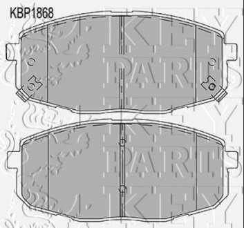 Гальмівні колодки (набір) KEY PARTS KBP1868 (фото 1)