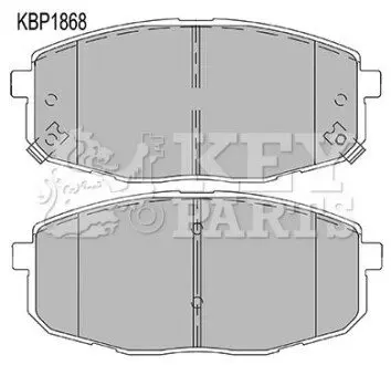 Колодки гальмівні (передні) Hyundai i30 07-12/Kia Cee'd 06-/Carens 02-/Cerato 09-/Soul 14 KEY PARTS KBP1868 Купити в Україні