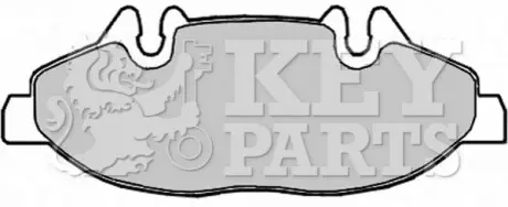 Колодки гальмівні (передні) MB Vito (W639) 03 KEY PARTS KBP1949 Купити в Україні