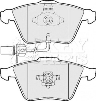 Гальмiвнi колодки дисковi KEY PARTS KBP2013