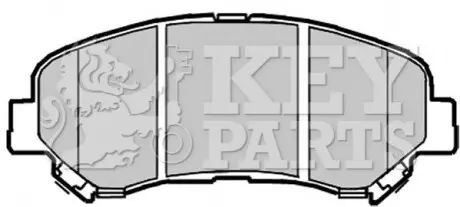Комплект колодок гальмівних (передніх) Nissan Qashqai/X-Trail 07 KEY PARTS KBP2084 Купити в Україні