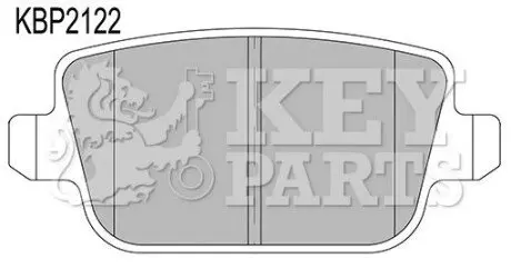 Фото Колодки гальмівні (задні) Ford Kuga 08-/Mondeo IV 07-15 KEY PARTS (KBP2122) зображення 1