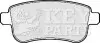 Фото Колодки гальмівні (задні) Renault Fluence/Megane/Scenic 1.2-2.0dCi 08- (к-кт) KEY PARTS (KBP2124) зображення 1