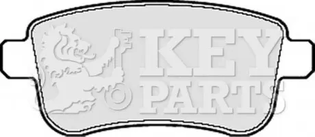 Колодки гальмівні (задні) Renault Fluence/Megane/Scenic 1.2-2.0dCi 08- (к-кт) KEY PARTS KBP2124 Купити в Україні
