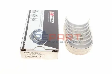 Вкладиші шатунні Dacia Duster II 10-/Nissan Kubistar (X76) 03-/Renault Kangoo 01- (без замка) King CR4350AM0.5 Купити в Україні