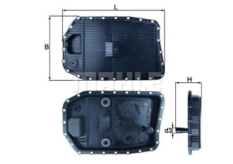 Фильтр КПП - (24152333907, 24117536387, 24117571217) KNECHT HX154