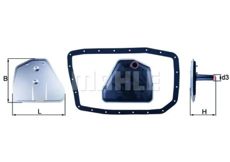 Фильтр гидравлический - KNECHT HX 162D (24117543550, 24117543484, 24152333899) Knecht HX162D
