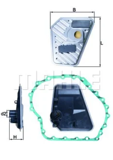 Фильтр гидравлический КПП - KNECHT (01J301519L, 01J301517B, 01J301463A) Knecht HX168D