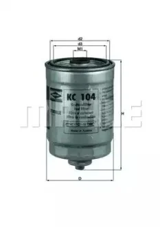 Фильтр топливный - KNECHT KC 104 (8683092, 31261190, 31261191) Knecht KC104