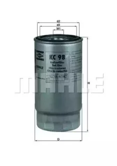 Фильтр топливный - KNECHT KC 98 (2245006, 13322245006, 13322246135) Knecht KC98