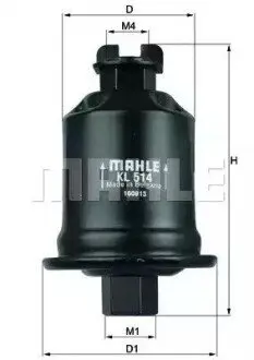 Паливний фільтр MITSUBISHI LANCER IV, LANCER V TOYOTA HIACE IV, RAV 4 I, RAV 4 II, SUPRA 1.5-3.0 10.88 Knecht KL514