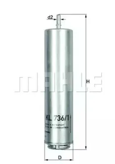 Фильтр топливный - KNECHT KL 736/1D (13328511052, 13328511053, 13328572518) Knecht KL7361D