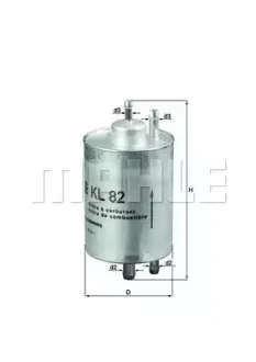 Фильтр топливный - KNECHT KL 82 (K5097052AA, K05097052AA, A0450915003) Knecht KL82