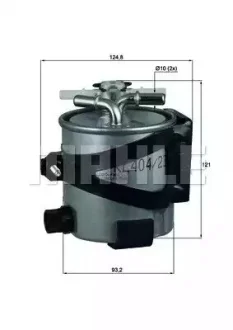 Паливний фільтр RENAULT GRAND SCENIC II, MEGANE II, SCENIC II 1.5D/2.0D 08.03 Knecht KLH4422