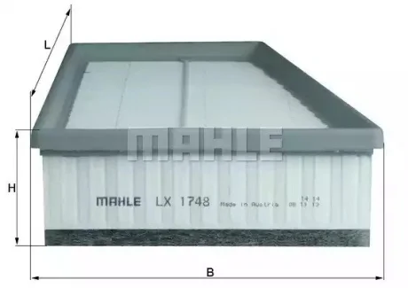 Фильтр воздуха - KNECHT (8200947663, 165467751R, 165465434R) Knecht LX1748